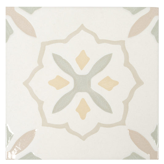 Apollo Tile Palmera Off-White Yellow 9-in x 9-in Multi-finish Porcelain Floor and Wall Tile product image