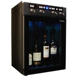 Vinotemp 4-Bottle Capacity Black Freestanding Wine Chiller