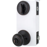 Hartford Aged Bronze Entry Knob and Single Cylinder Deadbolt Combo Pack