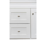 Diamond FreshFit Palencia 48-in White Bathroom Vanity Cabinet