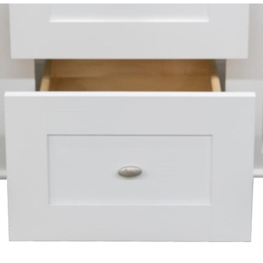 Diamond FreshFit Palencia 48-in White Bathroom Vanity Cabinet