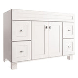 Diamond FreshFit Palencia 48-in White Bathroom Vanity Cabinet