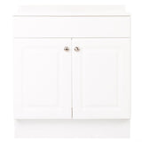 Project Source 30-in Golden Single Sink Bathroom Vanity with White Cultured Marble Top - Super Arbor