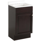 Project Source 18-in White Single Sink Bathroom Vanity with White Cultured Marble Top - Super Arbor