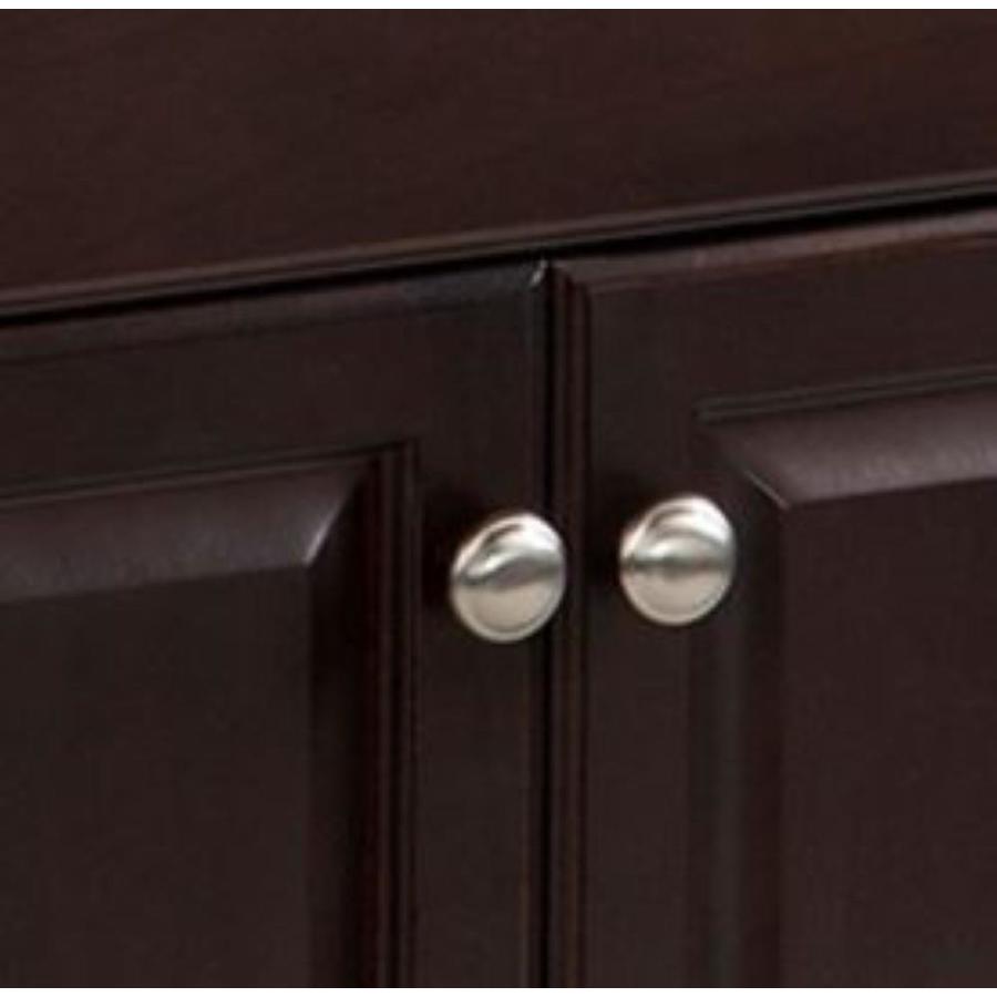 Project Source 24.5-in Java Single Sink Bathroom Vanity with White Cultured Marble Top