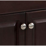 Project Source 24.5-in Java Single Sink Bathroom Vanity with White Cultured Marble Top