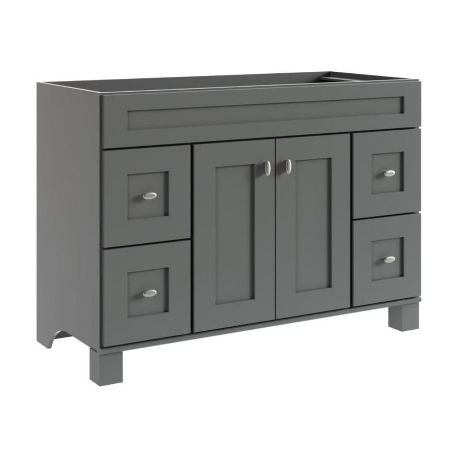 Diamond FreshFit Palencia 48-in White Bathroom Vanity Cabinet