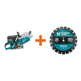 4-Stroke (MM4) 14 in. 76cc Gas Saw with bonus 14 in. Segmented Rim Dual Purpose Diamond Blade - Super Arbor