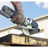 5.8 Amp 4-3/4 in. Control Grip Metal Cutting Compact Circular Saw with Chip Collector and Metal Cutting Blade - Super Arbor