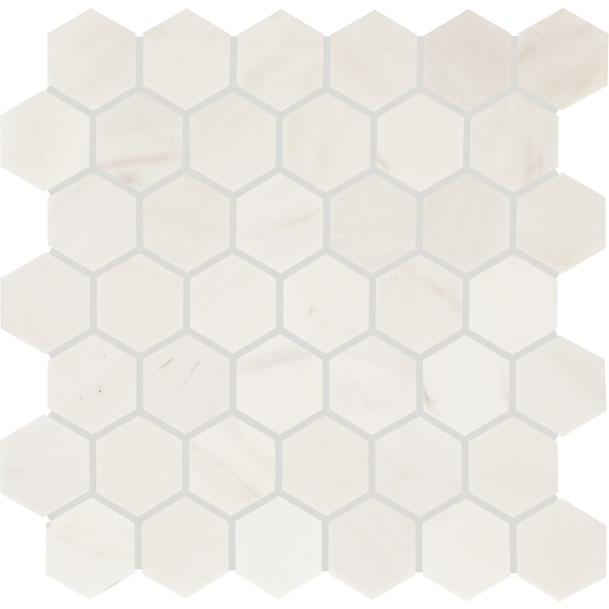 Daltile Eclessia Marble Pacifica 12-in x 12-in Honed Natural stone Marble Marble look Hexagon Mosaic Floor and Wall Tile product image