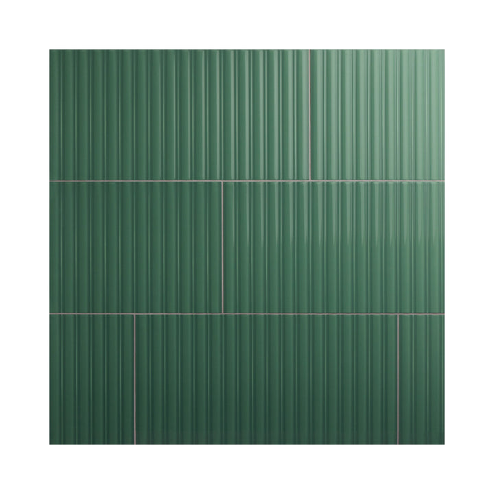Daltile Luminique Juniper 12-in x 24-in Glossy Ceramic Fluted Wall Tile product image