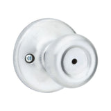 Tylo Satin Chrome Bed/Bath Door Knob - Super Arbor