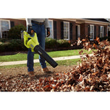 RYOBI Reconditioned 110 MPH 500 CFM 40-Volt Lithium-Ion Cordless Variable-Speed Jet Fan Leaf Blower, 4.0Ah Battery and Charger