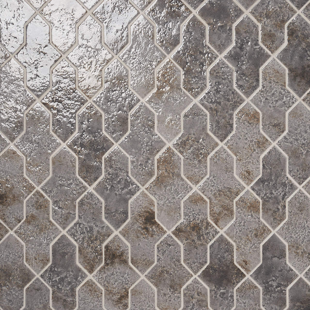 Artmore Tile Aether Smoke Gray 5-in x 8-in Glossy Porcelain Handcrafted look Multi-shaped Floor and Wall Tile product image