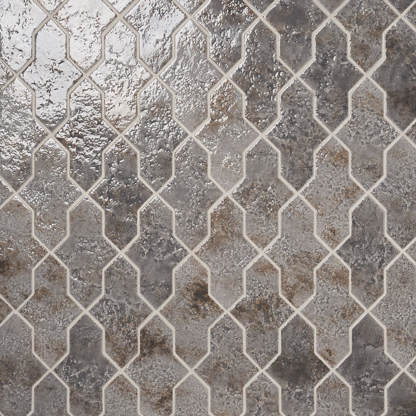 Artmore Tile Aether Smoke Gray 5-in x 8-in Glossy Porcelain Handcrafted look Multi-shaped Floor and Wall Tile product image