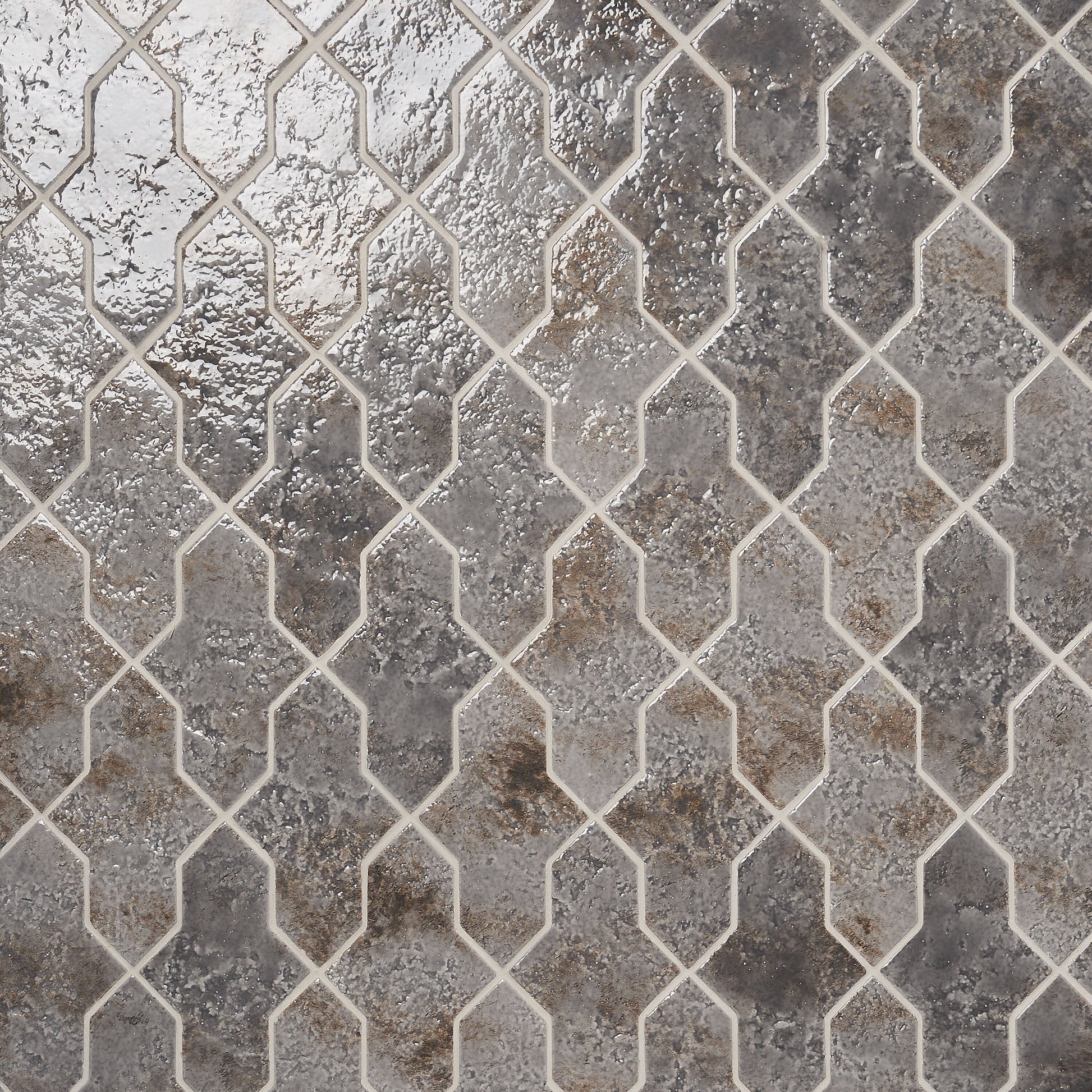 Artmore Tile Aether Smoke Gray 5-in x 8-in Glossy Porcelain Handcrafted look Multi-shaped Floor and Wall Tile product image