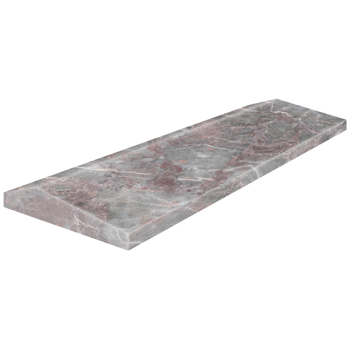 Satori Prisma Sereno Burgundy 4-in x 12-in Honed Natural stone Marble Marble look Wall Tile product image