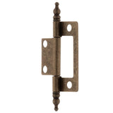 2 in. x 1-5/8 in. Antique Brass Furniture Barrel Hinge - Super Arbor