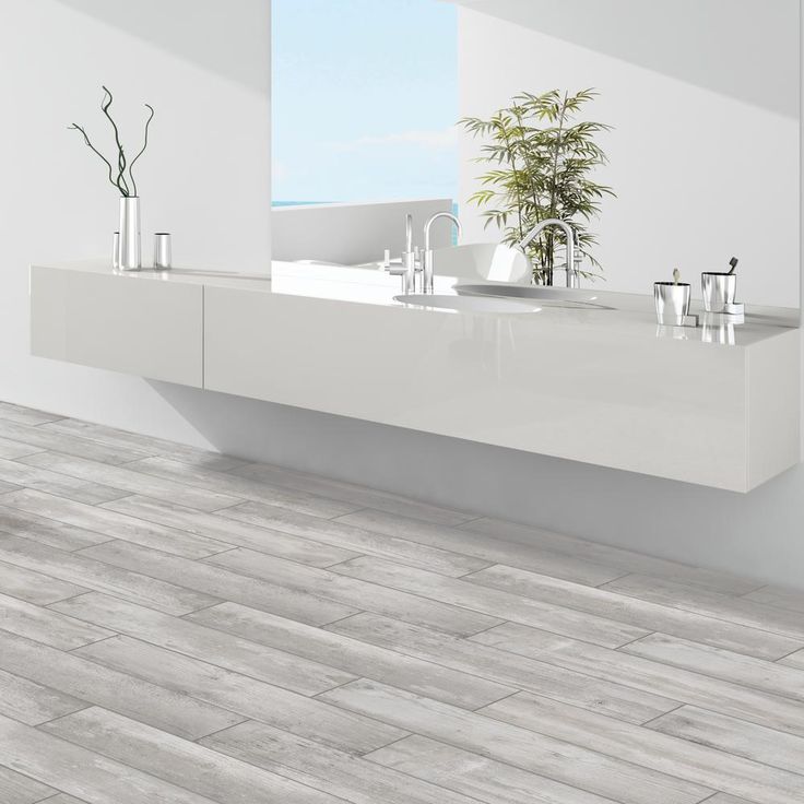 Florida Tile Home Collection Alaskan Powder 8 in. x 36 in. Porcelain Floor and Wall Tile (367.2 sq. ft./ pallet)