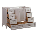 Claxby 48 in. W x 34 in H x 22 in. D Bath Vanity Cabinet Only in Cream - Super Arbor