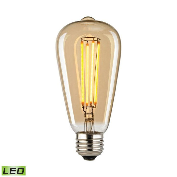Titan Lighting Filament Medium LED Bulb With Light Gold Tint