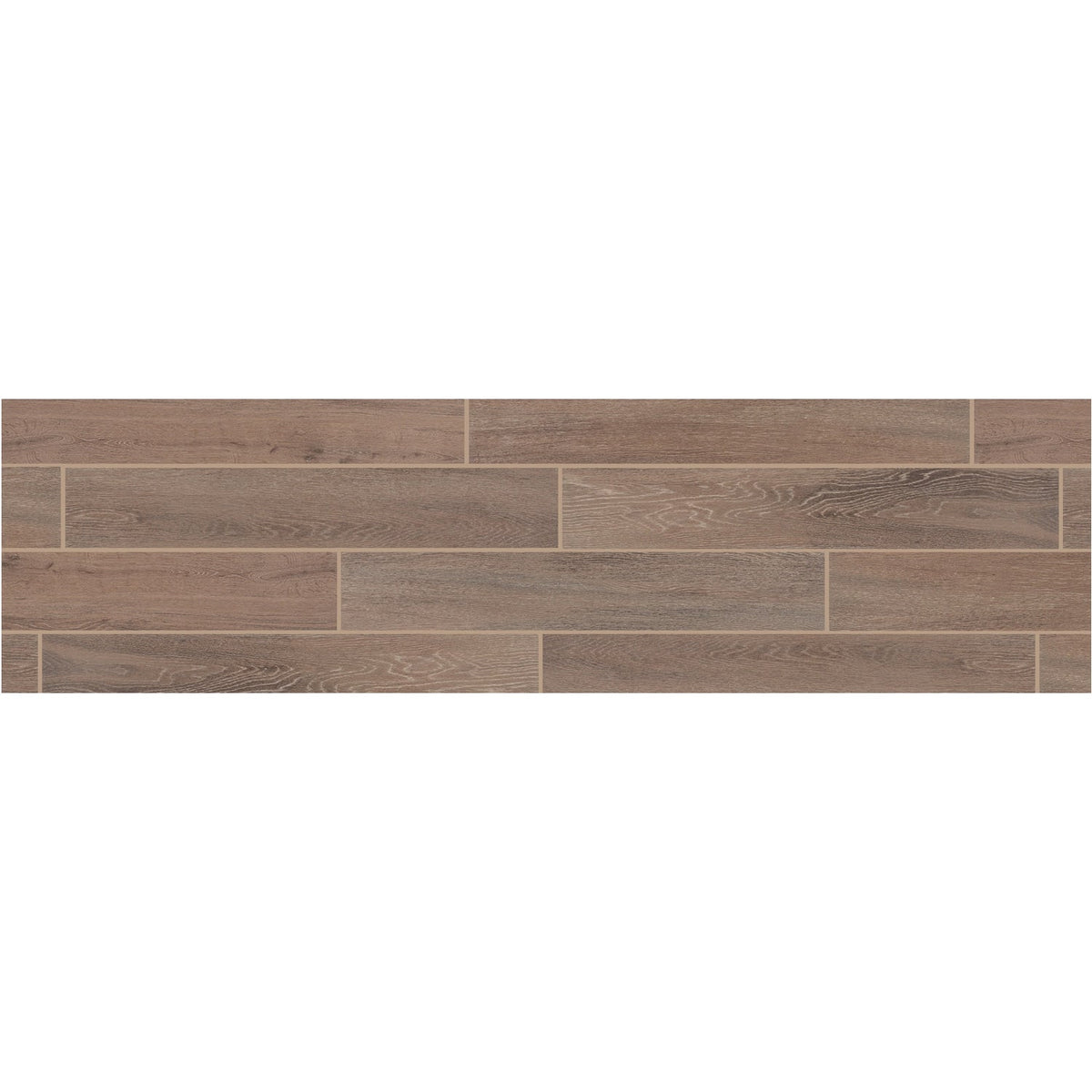 Daltile Emerson Wood Hickory Pecan 8-in x 48-in Matte Porcelain Wood look Floor and Wall Tile product image