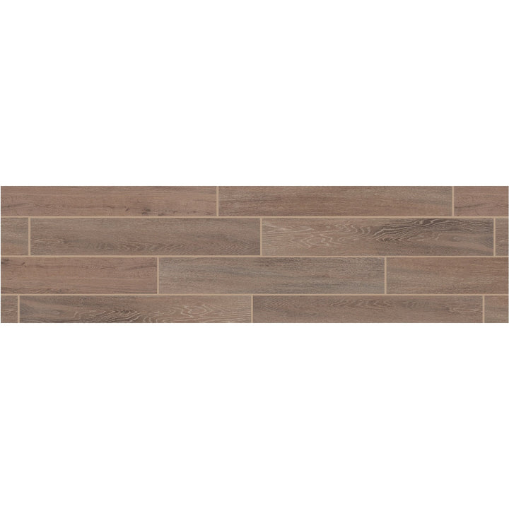 Daltile Emerson Wood Hickory Pecan 8-in x 48-in Matte Porcelain Wood look Floor and Wall Tile product image