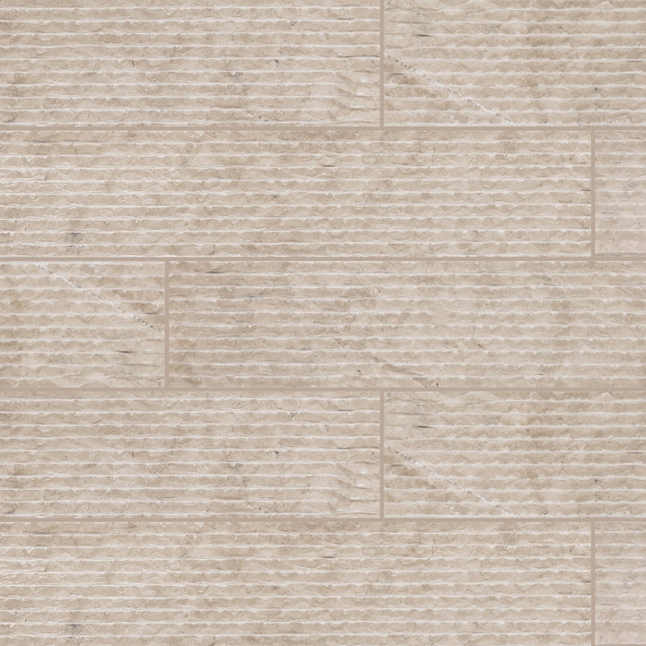 Daltile Limestone Volcanic Gray 4-in x 20-in Multi-finish Natural stone Limestone Wall Tile product image