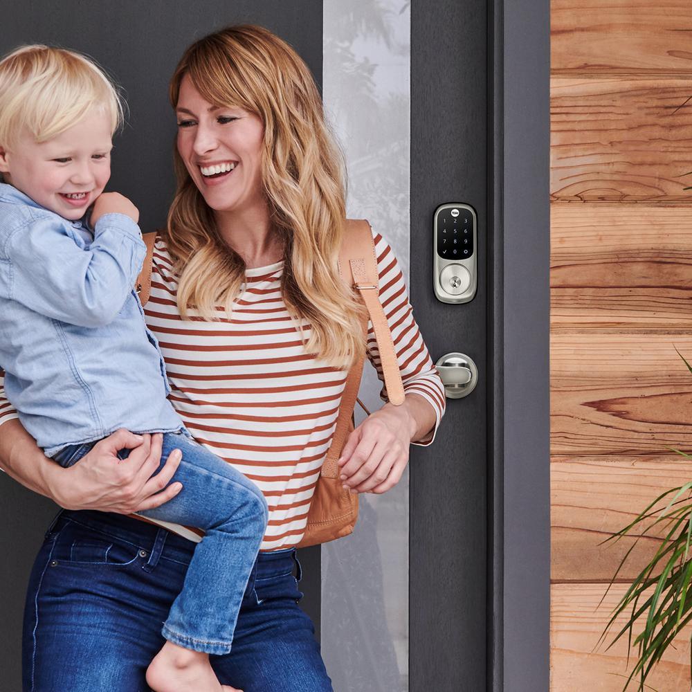 Assure Lock - Touchscreen Keypad Deadbolt in Satin Nickel - Super Arbor