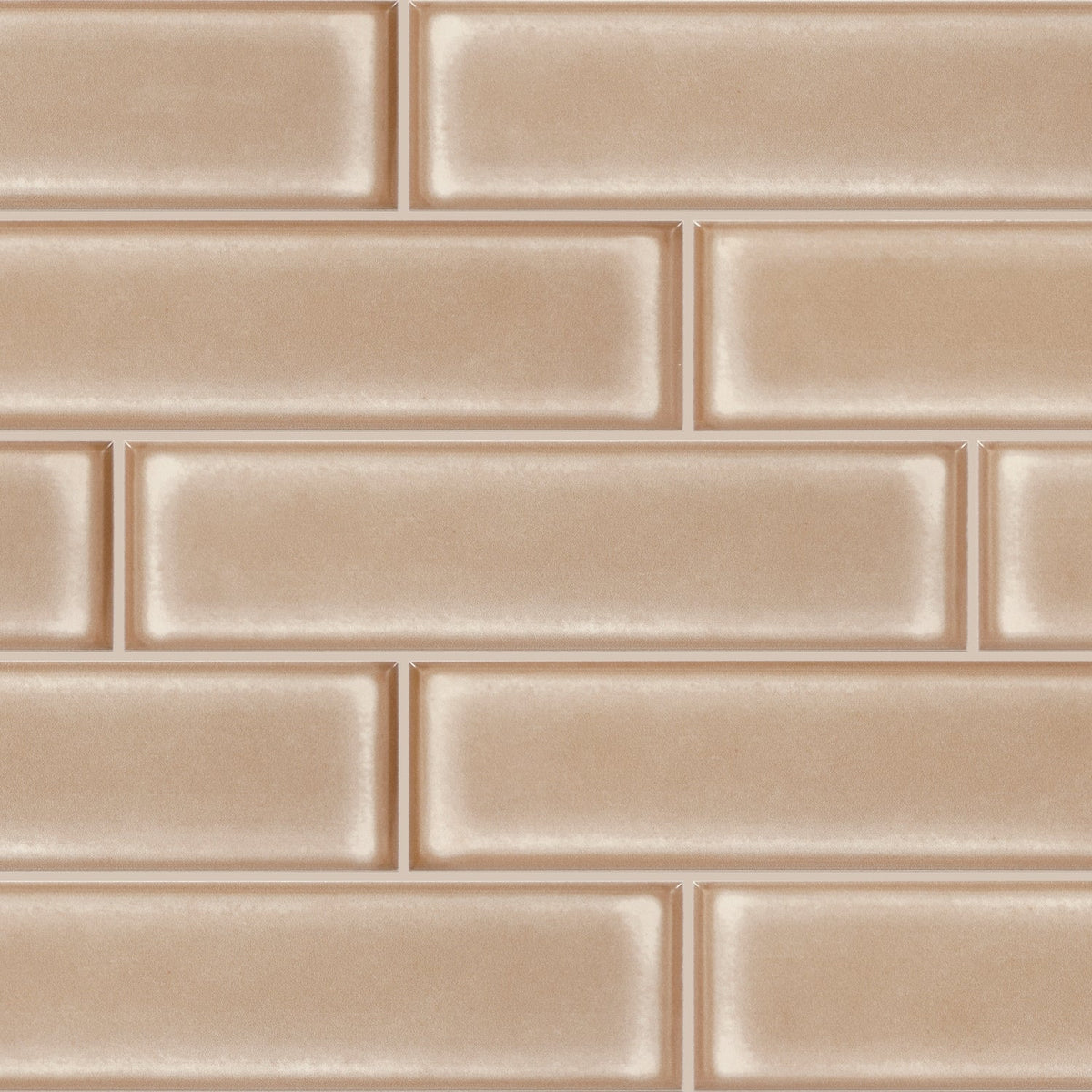 Daltile Vistaframe Sandstone 3-in x 12-in Glossy Ceramic Subway Wall Tile product image