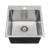 Drop-in Stainless Steel 17 in. 1-Hole Single Bowl Kitchen Sink - Super Arbor