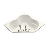 4.5 ft. Acrylic Oval Drop-in Whirlpool in Biscuit - Super Arbor