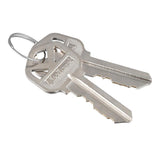 Downtown Low Profile Satin Nickel Square Single Cylinder Contemporary Deadbolt featuring SmartKey Security - Super Arbor
