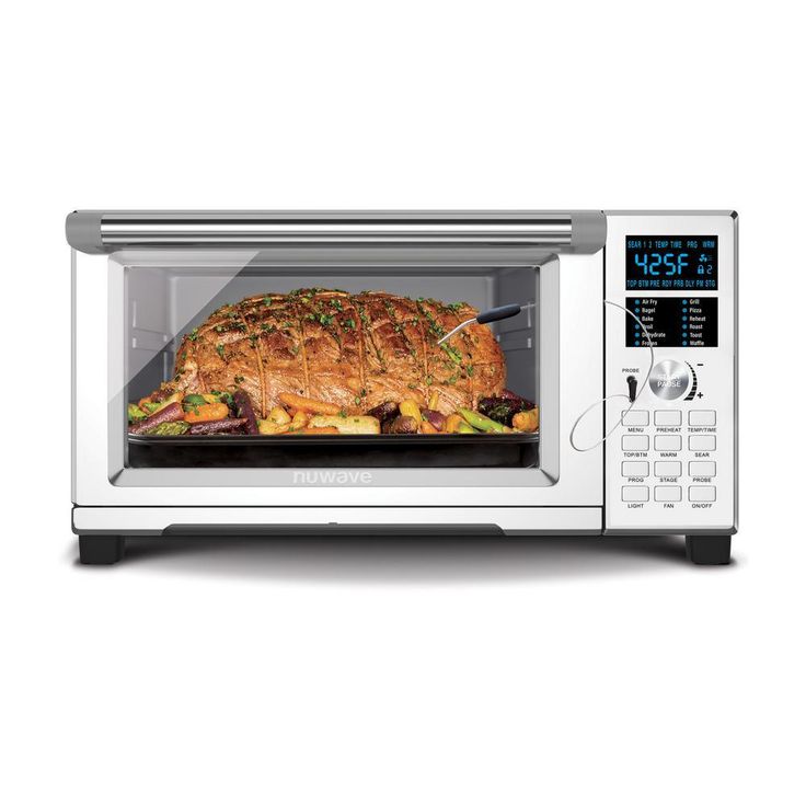 Bravo XL 1800 W 4-Slice Stainless Steel Toaster Oven and Air Fryer