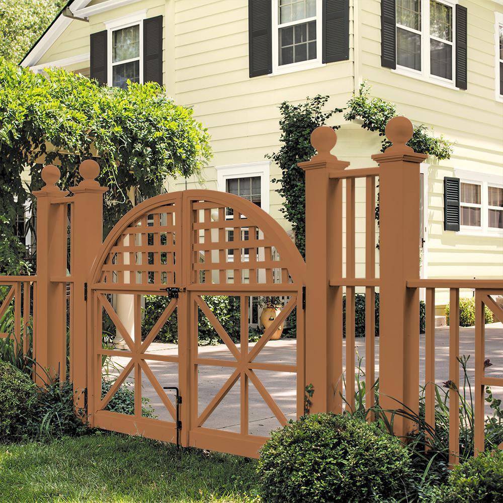 BEHR 5 gal. #SC-533 Cedar Naturaltone Solid Color House and Fence Exterior Wood Stain - Super Arbor
