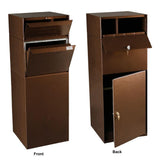 Full Service Vault Mailbox with Mail and Package Delivery in Black - Super Arbor