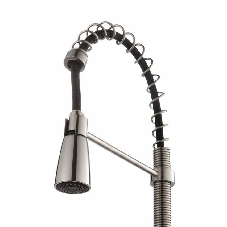 Kraus Premier Kitchen Faucet Stainless Steel 1-Handle Deck-Mount Pre-rinse Handle Kitchen Faucet