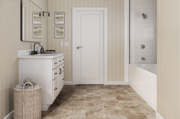 Style Selections Tumbled Stone 3-mil x 12-in W x 12-in L Water Resistant Peel and Stick Luxury Vinyl Tile Flooring