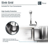 Drop-in Stainless Steel 23 in. 3-Hole Single Bowl Kitchen Sink Kit - Super Arbor