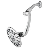 6-Spray 7 in. Single Wall Mount Low Flow Fixed Rain Shower Head in Chrome