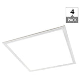 Field Adjustable 2 ft. x 2 ft. Selectable Lumen Integrated LED Panel Light Selectable CCT (4-Pack) - Super Arbor