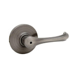 Dorian Satin Nickel Privacy Bed/Bath Door Lever with Microban Antimicrobial Technology - Super Arbor