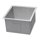 Undermount 16-Gauge Stainless Steel 13 x 15 in. Single Bowl Wet Bar Prep Kitchen Sink