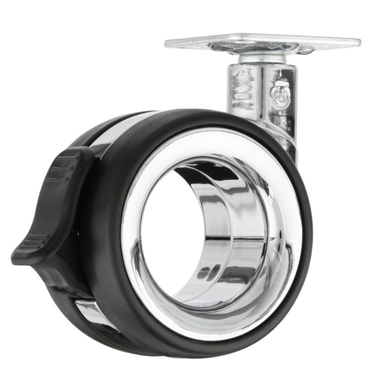 3 in. Vacant Twin Wheel Caster with Brake 121 lbs. Load Capacity