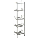 Slat Style 14 in. W x 11 in. D x 58.5 in. H Towel Tower in Bronze - Super Arbor