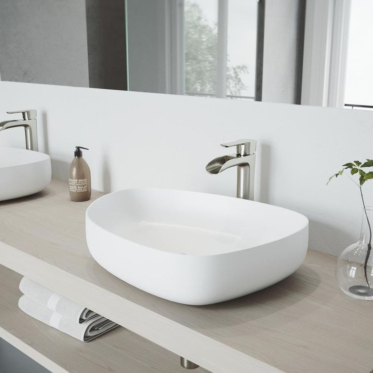 VIGO Peony Handmade Matte Stone Novelty/Specialty Vessel Bathroom Sink in Matte White
