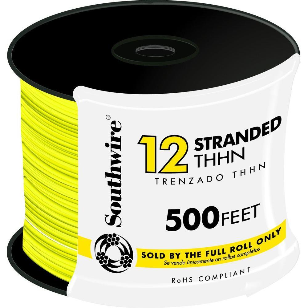 500 ft. 12 White Stranded CU THHN Wire - Super Arbor