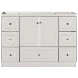 Ultraline 48 in. W x 21 in. D x 34.5 in. H Vanity Cabinet Only in Natural Alder - Super Arbor