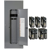 Homeline 200 Amp. 40-Space 80-Circuit Indoor Main Breaker Qwik-Grip Plug-On Neutral Panel, Wiser Energy Monitor - Super Arbor