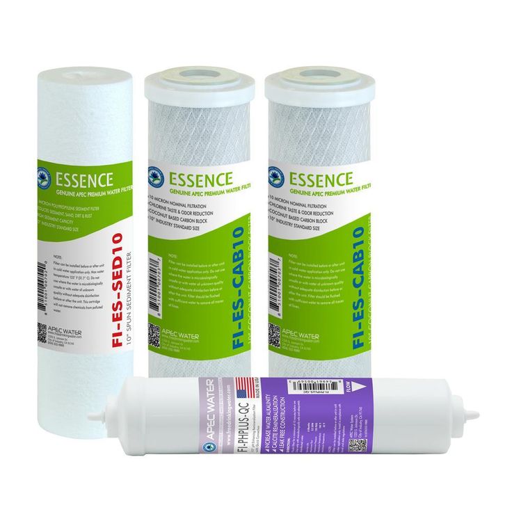 Essence 10 in. Replacement Pre-Filter Set with pH+ Calcium Carbonate Re-Mineralization Filter for ROES-PH75